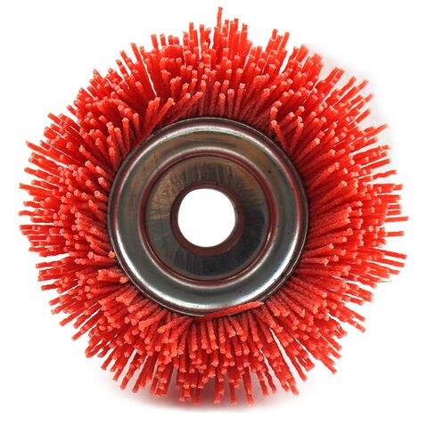 3Pcs 4'' x 5/8'' Nylon Filament Wheels Cup Brush Set for Angle Grinder ,Include Grit 80 120 240 ,Nylon Drill Brush Kit for Removal Rust Corrosion Paint (3Pcs Set) in Kuwait