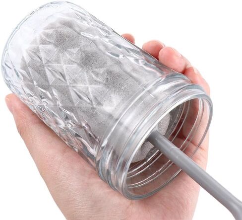 Cup Brush Long Handle PP Kitchen Gadgets Bar Tool Home Mug Sponge Cleaning Tools(Short Handle) in Saudi Arabia