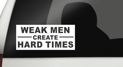 الرجال الضعفاء يصنعون أوقاتًا عصيبة ضد بايدن / برو ترامب - ملصق Desantis 2024 in Kuwait