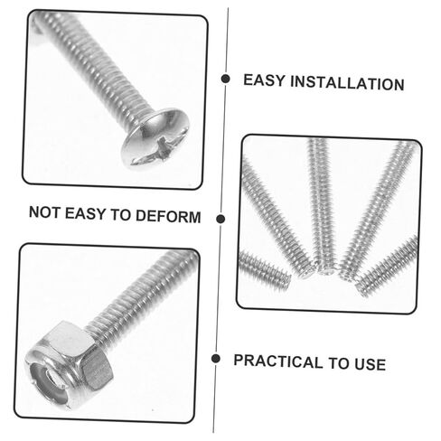 TOYANDONA 10pcs Foosball Table Player Screws Nuts Metal Fasteners for Game Table Hardware Replacement Parts in Saudi Arabia