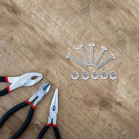 TOYANDONA 10pcs Foosball Table Player Screws Nuts Metal Fasteners for Game Table Hardware Replacement Parts in Saudi Arabia