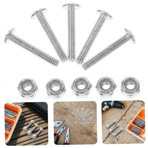 TOYANDONA 10pcs Foosball Table Player Screws Nuts Metal Fasteners for Game Table Hardware Replacement Parts in Saudi Arabia