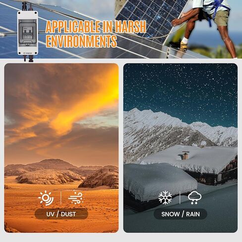 لوحة للطاقة الشمسية قطع التبديل 1000V 60A PV قطع التبديل مربع الكسارة في الهواء الطلق والضميمة للألواح الشمسية الكهروضوئية المنازل البطارية (60Amp) in Kuwait