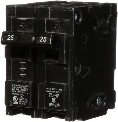 MP225 25-Amp Double Pole Type MP-T Circuit Breaker in Saudi Arabia
