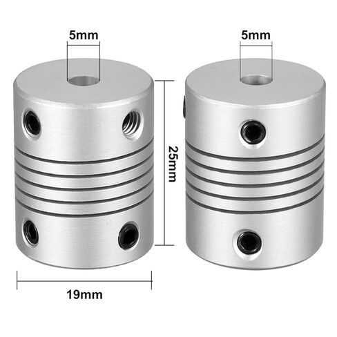 5mm to 8mm Flexible Coupler Motor Connector Joint 4/5/6/6.35/8/10mm Shaft Coupling 25x19mm CNC Jaw(6x6.35) in Saudi Arabia
