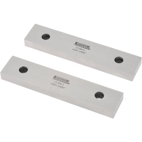 SPI Steel Parallel, 6" Long x 1-1/4" High x 1/2" Thick, 0.0003" & 0.002" Parallelism, Matched Pair in Saudi Arabia