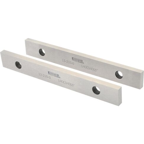 SPI Steel Parallel, 6" Long x 3/4" High x 1/4" Thick, 0.0003" & 0.002" Parallelism, Matched Pair in Saudi Arabia