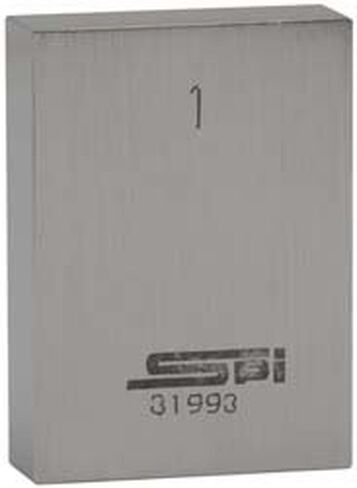 SPI Rectangle Steel Gage Block, 0.14 Inch, Grade AS-1, NIST Certified in Saudi Arabia