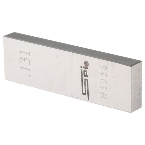 SPI Steel Gage Block, Rectangle, 0.131 Inch, Grade AS-1, NIST Certified in Saudi Arabia