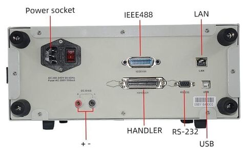 High Frequency LCR Meter Inductance Capacitance Resistance Tester Benchtop LCR Digital Electric Bridge Range 10Hz-1MHz Internal Programmable DC Bias Voltage -2V~+2V Self-Calibration Function in Saudi Arabia