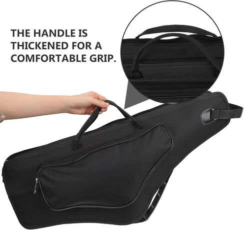 حقيبة ألتو ساكسفون مبطنة مضادة للصدمات مع أشرطة كتف سميكة حقيبة أدوات تخزين ألتو ساكس العالمية للسفر والتمرين in Kuwait