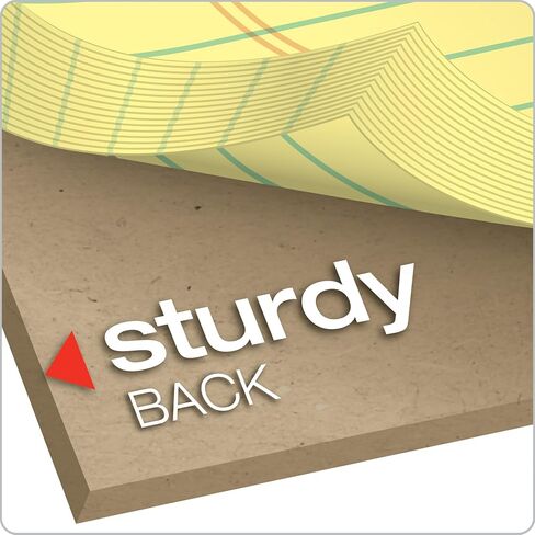 Ampad Evidence Perforated Pad,Size 8-1/2 x 11-3/4, Canary Yellow Paper , Legal Ruling , 50 Sheets per Pad, 2 Hole Punched, Pack of 12 (20-224) in Kuwait