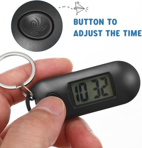 ساعة جيب رقمية، مشبك 3.7 بوصة على سلسلة المفاتيح وساعة رقمية وحقيبة ظهر وسلسلة مفاتيح وإكسسوارات حلقة مفاتيح للجنسين والممرضات والأطباء الذين يستخدمون الطلاب in Kuwait