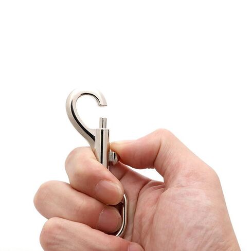 خطافات تثبيت دوارة من الفولاذ المقاوم للصدأ مقاس 4.1 بوصة - خطافات شديدة التحمل ومشابك دوارة للغوص، وحبل سارية العلم، ومقود الكلب، وحزام الكاميرا (عبوتان) in Kuwait