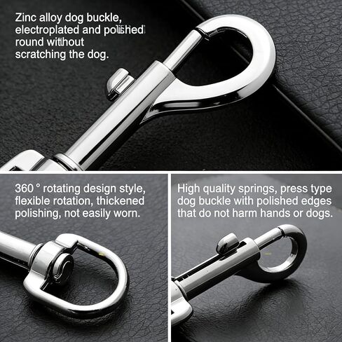 خطافات تثبيت دوارة من الفولاذ المقاوم للصدأ مقاس 4.1 بوصة - خطافات شديدة التحمل ومشابك دوارة للغوص، وحبل سارية العلم، ومقود الكلب، وحزام الكاميرا (عبوتان) in Kuwait