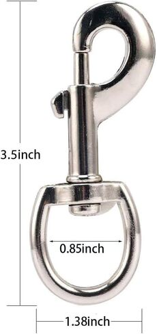 الكلب المقود كليب الثقيلة الكلب المقود المشبك السنانير قطب كليب خطاف دوار المفاجئة العلم السنانير 3.5 بوصة 5 قطعة in Kuwait