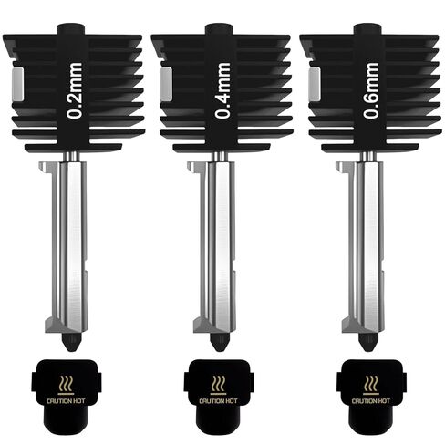 3-Pack Hotend Kit 0.2mm/0.4mm/0.6mm, Replacement Print Head Assembly Compatible with Bambu Lab A1 & A1 Mini 3D Printers in Saudi Arabia