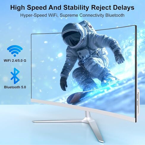 All-in-One Desktop Computer 23.8 Inch FHD Curved Display Celeron N100 (Up to 3.4GHz) All-in-One PC 8GB RAM 512GB SSD Win 11 Pro WiFi 5 Bluetooth 5.1 HDMI Desktop Computer with Wired Keyboard & Mouse in Kuwait