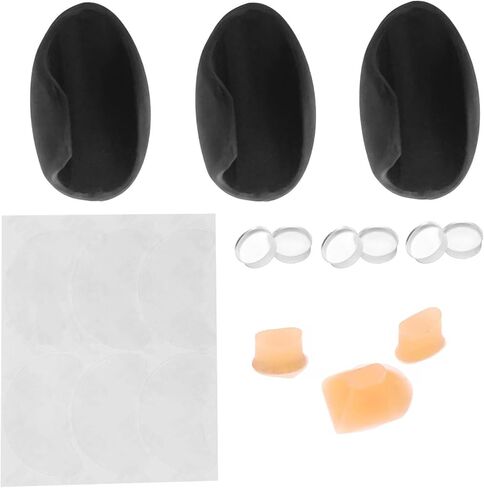 Flute Thumb Rest Cushion Accessories Set Include 3 Pcs Silicone Finger Cover, 6Pcs Silicone Plugs, 1 Set Flute Tail Brick, 1 Sheet Mouthpiece Pads Parts in Saudi Arabia