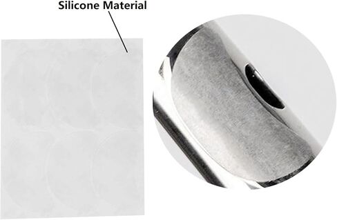 Flute Thumb Rest Cushion Accessories Set Include 3 Pcs Silicone Finger Cover, 6Pcs Silicone Plugs, 1 Set Flute Tail Brick, 1 Sheet Mouthpiece Pads Parts in Saudi Arabia