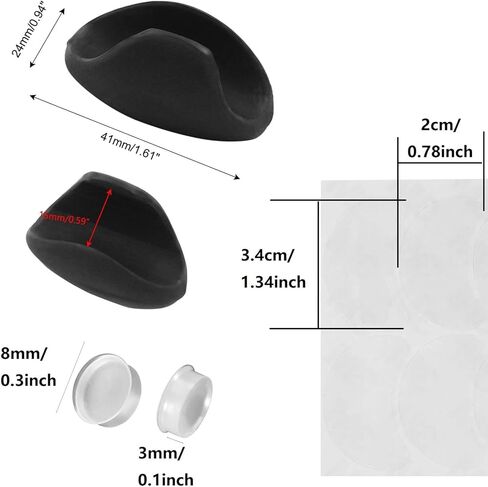 Flute Thumb Rest Cushion Accessories Set Include 3 Pcs Silicone Finger Cover, 6Pcs Silicone Plugs, 1 Set Flute Tail Brick, 1 Sheet Mouthpiece Pads Parts in Saudi Arabia