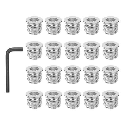 PATIKIL 20Pcs Threaded Inserts Nuts, M10x20mm Hex Socket Threaded Inserts Colored in Saudi Arabia