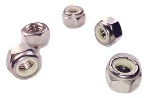 6-32 Nylon Insert Lock Nut 18-8 Stainless Steel (304) Pack of 100 in Kuwait
