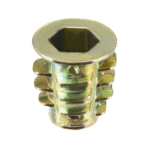 Furniture Threaded Insert Nuts Zinc Alloy M6 Internal Threads 13mm Length 20pcs in Saudi Arabia