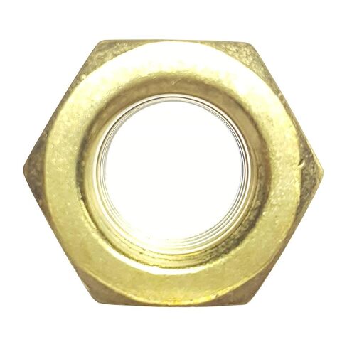 صواميل قفل سداسية من النايلون من Fastenere - 1/2 بوصة - 13 (50 قطعة) من سبائك النحاس الصلب درجة 360، لمسة نهائية سادة، مقاومة للتآكل، صواميل أجهزة متعددة الاستخدام - تثبيت آمن مع محرك مقبس سداسي in Saudi Arabia