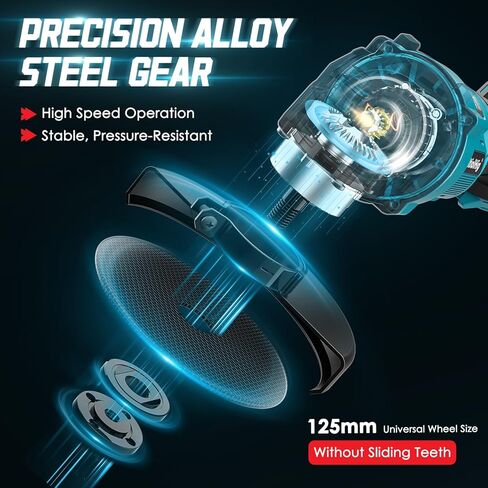 Mtiolhig 8500RPM Variable Speed Angle Grinder for Makita 18v Battery, Brushless Cordless Grinder for Makita Tools with 5/8''-11 Spindle for 4-1/2''/5'' Wheels for Cutting,Grinding(Tool Only) in Kuwait