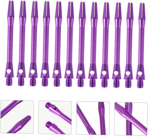 Hemoton 12Pcs Aluminum Alloy Stems with Thread Durable Replacement Shafts for Premium Quality for Throwing Accessories in Saudi Arabia