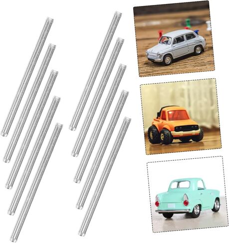 ibasenice 50pcs Metal Axles for Toy Cars and Stem Models: 2 X 30mm Iron Shaft Rods for DIY Car Replacement - High Precision Shaft Round Rod in Saudi Arabia
