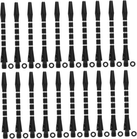 20pcs Black Dart Shafts Aluminium Alloy Darts Accessories Standard Screw Thread Replacement Shafts for Toys in Saudi Arabia