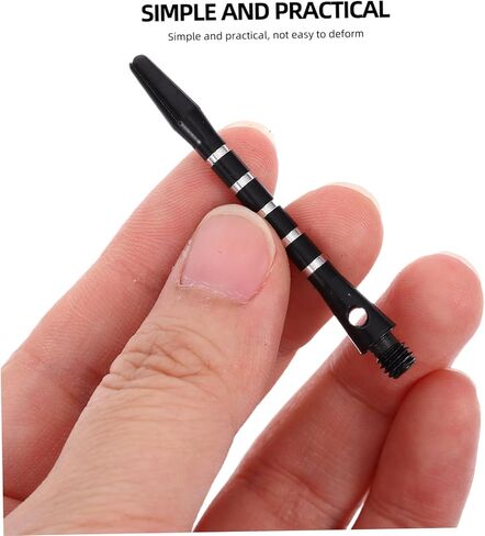 20pcs Black Dart Shafts Aluminium Alloy Darts Accessories Standard Screw Thread Replacement Shafts for Toys in Saudi Arabia