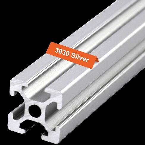 3030 1000mm 2PCS T Slot Aluminum Extrusion,Extruded Aluminum Rail, European Standard Anodized Silver Linear Rail, for 3D Printer Laser Engraving Machine CNC Workbench DIY in Saudi Arabia
