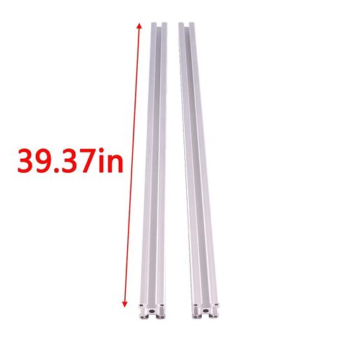 3030 1000mm 2PCS T Slot Aluminum Extrusion,Extruded Aluminum Rail, European Standard Anodized Silver Linear Rail, for 3D Printer Laser Engraving Machine CNC Workbench DIY in Saudi Arabia