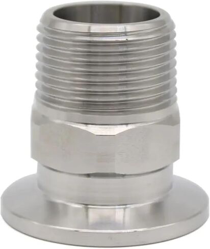 Flange Adapter Hexagonal Male Thread 3/4''~1'' Outer Diameter Vacuum Stainless Steel Flange Tube Fitting(40x1I8inch 92g) in Saudi Arabia