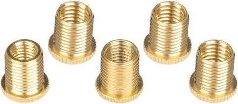 Baoblaze Pack of 5 Universal Gear Knob Adapter Nuts Insert Set 1.5 Gold in Saudi Arabia