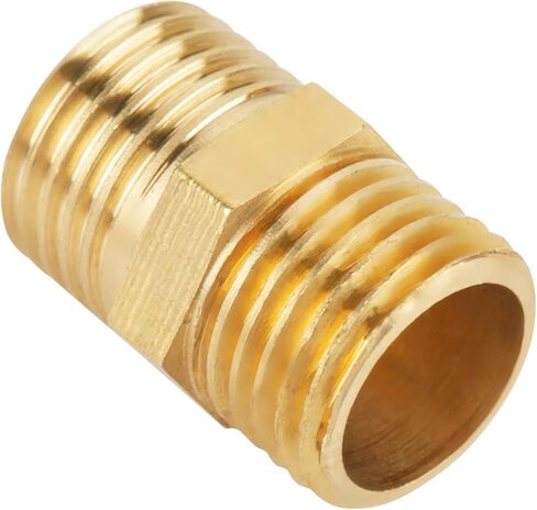 10 قطعة 1/4 BSP إلى 1/4 BSP خيط خارجي أنبوب نحاسي موصل فوهة سداسي محول سريع in Kuwait