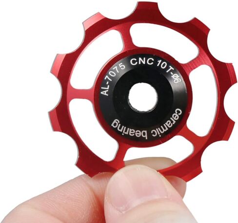 بكرة Derailleur الخلفية، 10T من السيراميك تحمل كرة Derailleur عجلة عجلة الدراجة دليل عجلة الأسطوانة ملحقات ركوب الدراجات لدراجة الطريق MTB in Kuwait