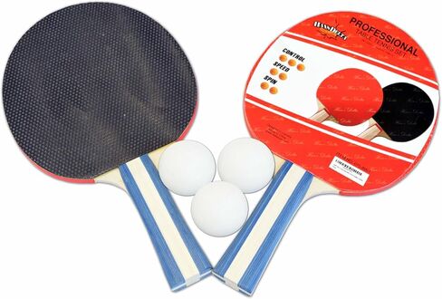 HAN'S DELTA Ping Pong Paddle Sets - 2 or 4 Player Table Tennis Paddles, Pingpong Balls & Net - Table Tennis Equipment & Ping Pong Accessories in Saudi Arabia