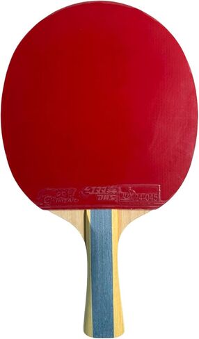 DHS Sports 6 Star Table Tennis Racket H6002 - Shakehand, ITTF Approved Paddle, Advanced, 5 Ply Wood, Thicker Core, Hurricane 8 and Tin Arc Rubbers in Saudi Arabia