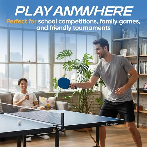 Flow Table Tennis Set – 2 Performance Ping Pong Paddles with 2 Balls-Balanced Control, Spin & Speed-Multi-Ply Wood Blades-Indoor & Outdoor Play -Recreational to Intermediate Players in Saudi Arabia