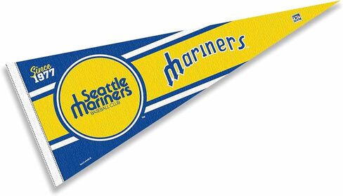 WinCraft Mariners Retro Vintage Throwback Full Size Pennant Flag, 12x30" in Saudi Arabia