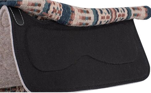 وسادة علوية بطانية كونتور من Classic Equine ESP، 3/4 بوصة، طاووس بحري، 32 × 34 in Saudi Arabia