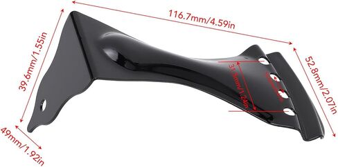 Gavigain Guitar Bent Tailpiece Metal Guitar Tailpiece for 4 Strings for All Wooden or Steel Resonator Guitars Black, 4.59 X 1.55 X 2.07in in Saudi Arabia