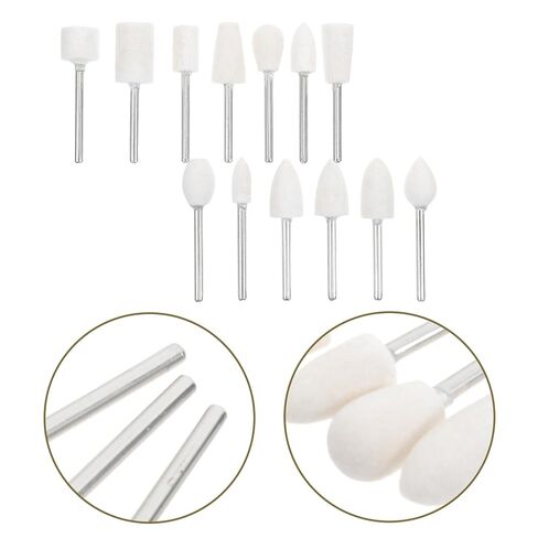 13 قطعة ورأى الصوف تلميع بت مجموعة 3 مللي متر عرقوب الصوف تلميع عجلات التلميع نصائح للمجوهرات الزجاج مرآة المعادن طحن الروتاري أداة الملحقات in Kuwait