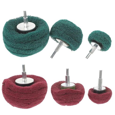 6pcs Polishing Buffing Wheels Set with 6mm Shank, Mushroom Fiber Polishing Mop for Drill, Metal and Car Repair Grinding Heads, Multi- Buffing Discs in Saudi Arabia