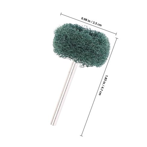 10pcs Non-Woven Abrasive Buffing Polishing Wheel Set for Drill, Double-Layer Green Scrubber Pads, Power Tool Attachment Kit for Electronic Equipment Cleaning in Saudi Arabia