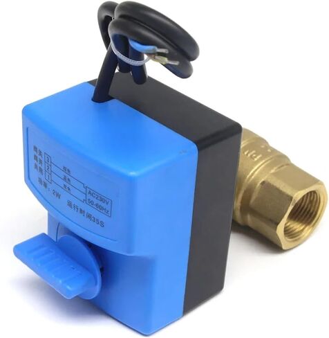 AC220V 2 way 3 wires electric actuator brass ball valve Cold&hot water vapor/heat gas brass motorized ball valve(DN15) in Saudi Arabia